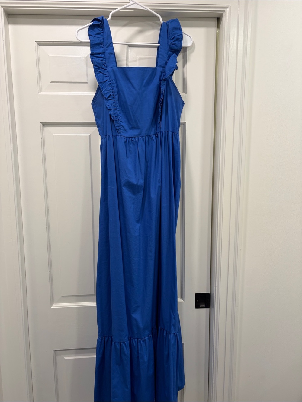 🏈Game Day🏈Molly Bracken Royal Blue Ruffle Strap Maxi Dress